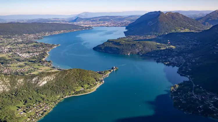 La d'Annecy vu du ciel - monica dalmasso