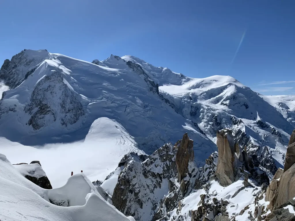 Vue depuis l'aiguille du midi