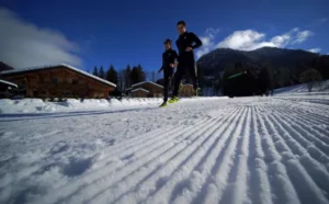 Diagonale givrée - Trial Blanc - Praz sur Arly